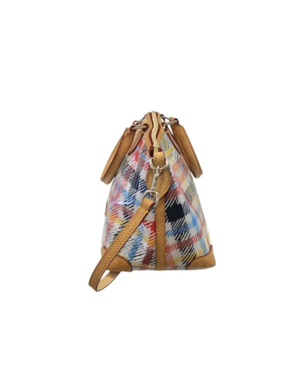 Dooney & Bourke Chatham Patent Plaid Satchel
